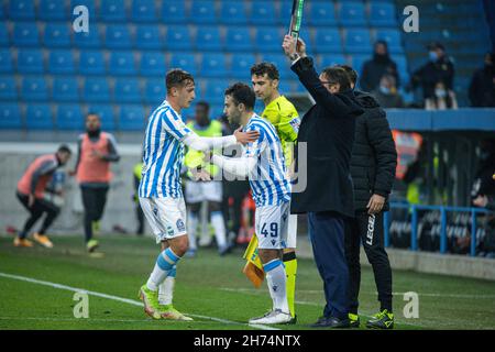 Ferrara, Italia. 20 Nov 2021. GIUSEPPE ROSSI (SPAL) durante SPAL vs US Alessandria, Campionato Italiano di Calcio BKT a Ferrara, Italia, Novembre 20 2021 credito: Agenzia indipendente Foto/Alamy Live News Foto Stock