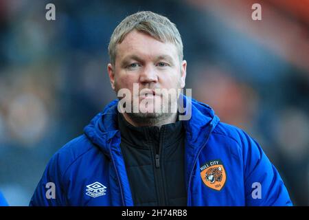 Hull, Regno Unito. 20 Nov 2021. Grant McCann manager di Hull City prima della partita a Hull, Regno Unito il 11/20/2021. (Foto di James Heaton/News Images/Sipa USA) Credit: Sipa USA/Alamy Live News Foto Stock