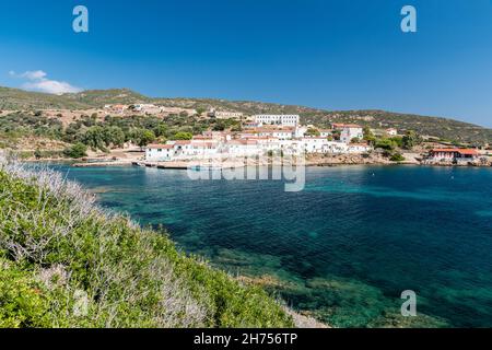 Cala d'Oliva, piccolo paese dell'Asinara (Sardegna, Italia) Foto Stock