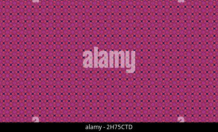 Caleidoscopio psichedelico movimento di forme lampeggianti. Disegno piatto di molte piccole figure cambianti in file rette, disegno astratto simmetrico, smaramiglie Foto Stock