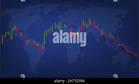 I redditi di Bitcoin diminuiscono. Deprezzamento della criptovaluta. Economia reddito guadagno.perdita di reddito. Grafico delle perdite di Bitcoin . Bitcoin giù. Tabella di riduzione Bitcoin. Illustrazione Vettoriale