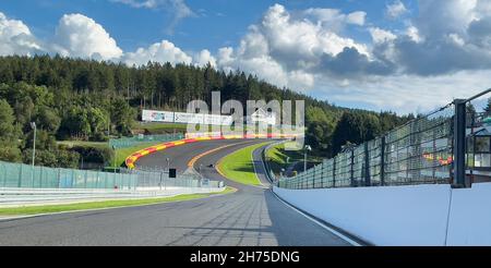 Motorsport Rennstrecke Circuit de Spa-Francorchamps, Stavelot Malmedy, Wallonien, Belgien, Europa Foto Stock