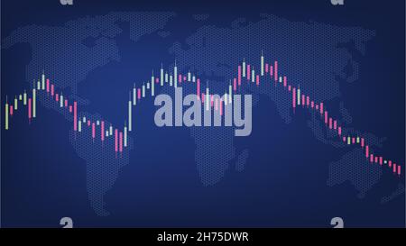 I redditi di Bitcoin diminuiscono. Deprezzamento della criptovaluta. Economia reddito guadagno.perdita di reddito. Grafico delle perdite di Bitcoin . Bitcoin giù. Tabella di riduzione Bitcoin. Illustrazione Vettoriale