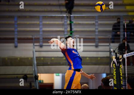 Latina, Italia. 20 Nov 2021. (Vero Volley Monza) durante Top Volley Cisterna vs vero Volley Monza, Volley Campionato Italiano Serie A Men Superleague a Latina, Italia, Novembre 20 2021 Credit: Independent Photo Agency/Alamy Live News Foto Stock