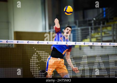 Latina, Italia. 20 Nov 2021. (Vero Volley Monza) durante Top Volley Cisterna vs vero Volley Monza, Volley Campionato Italiano Serie A Men Superleague a Latina, Italia, Novembre 20 2021 Credit: Independent Photo Agency/Alamy Live News Foto Stock