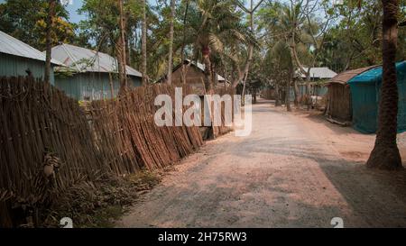 He Image è ambientato in un contesto rurale del Bangladesh. Foto Stock