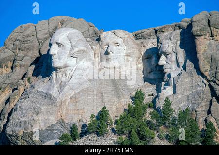 Mount Rushmore National Memorial vicino a Keystone, South Dakota Foto Stock