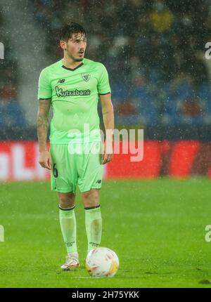 Unai Vencedor di Atletica durante il campionato spagnolo Liga partita di calcio tra Levante UD e Athletic Club Bilbao il 19 novembre 2021 allo stadio Ciutat de Valencia a Valencia, Spagna - Foto: Ivan Terron/DPPI/LiveMedia Foto Stock