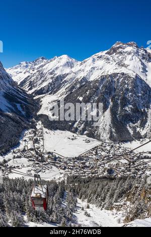 SAVOIA (73), MASSICCIO DELLA VANOISE, TARENTAISE, PARCO NAZIONALE DELLA VANOISE, PRALOGNAN-LA-VANOISE Foto Stock