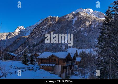 SAVOIA (73), MASSICCIO DELLA VANOISE, TARENTAISE, PARCO NAZIONALE DELLA VANOISE, PRALOGNAN-LA-VANOISE Foto Stock