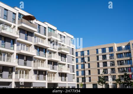 Alloggiamento moderna area di sviluppo visto a Berlino, Germania Foto Stock