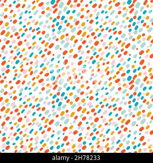 Modello senza cuciture con glassa per gelato e ciambelle. Illustrazione Vettoriale