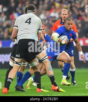 Francia Gael Fickou durante la partita Autumn Nations Series tra Francia e Nuova Zelanda il 20 novembre 2021 a Parigi, Francia. Foto di Christian Liewig/ABACAPRESS.COM Foto Stock