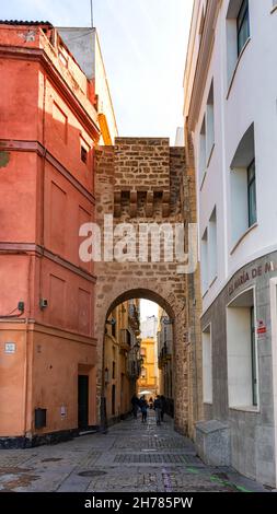 Arco de la Rosa. Cadiz, Spagna Rose Arch Foto Stock