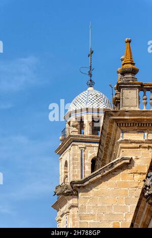 Campanario de la Catedral del Salvador en Jerez de la Frontera Foto Stock