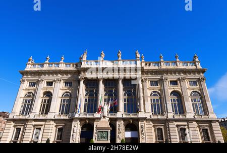 Palazzo Madama e Casaforte degli Acaja, 1718 - 1721, in Piazza Castello, Torino, Piemonte, Italia. Foto Stock