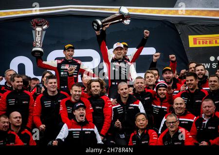 Ogier Sébastien (fra), Toyota Gazoo Racing WRT, Toyota Yaris WRC, Ingrassia Julien (fra), Toyota Gazoo Racing WRT, Toyota Yaris WRC, portraitOgier Sébastien (fra), Toyota Gazoo Racing WRT, Toyota Yaris WRC, Ingrassia Julien (fra), Toyota Gazoo Racing WRT, Toyota durante il Rally WRT, Toyota YOgier, Toyota YOgier, Toyota YOgier, Toyota Yaris Racing WRT, Toyota Yris Ritratto 12° round del FIA WRC 2021, Campionato Mondiale Rally FIA, dal 18 al 21 novembre 2021 a Monza, Italia - Foto Nikos Katikis/DPPI Foto Stock