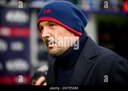 Capo allenatore di Bologna Sinisa Mihajlovic durante il Bologna FC vs Venezia FC, una partita di calcio italiana a Bologna, novembre 21 2021 Foto Stock