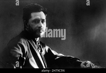 Ritratto de l'ecrivain et journaliste russe Leonid Andreiev (Andreev, Andrejev ou Andreyev) (1878-1919) ©Archives-Zephyr/Opale.photo *** Local Captio Foto Stock