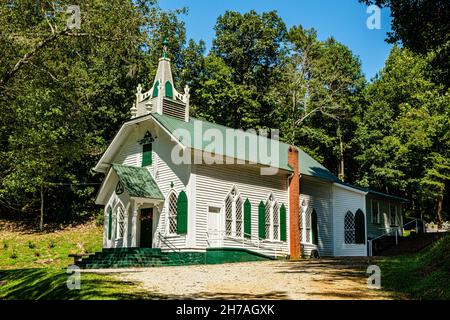 Crescent Hill Baptist Church, state Route GA-17, sautee Nacoochee, Georgia Foto Stock