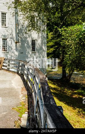 Nora Mill Granary, South Main Street, Helen, Georgia Foto Stock