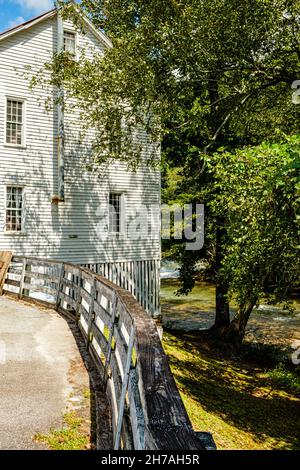 Nora Mill Granary, South Main Street, Helen, Georgia Foto Stock