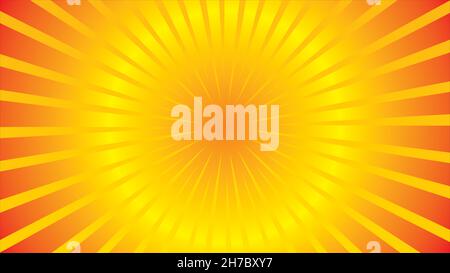 Sun Rays o Explosion Boom per Comic Books Radial background Raster Illustrazione Vettoriale