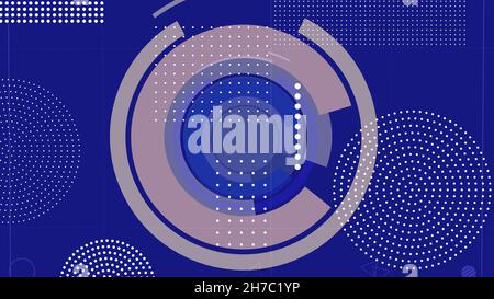 Sfondo astratto con cerchi Foto Stock