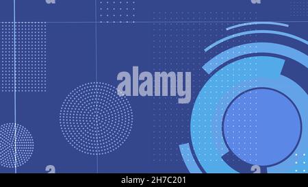 Sfondo astratto con cerchi Foto Stock