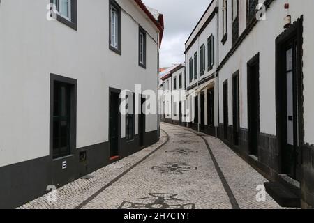 Edifici antichi, isola di Sao Miguel, Azzorre Foto Stock