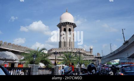 Moazzam Jahi Market un mercato di frutta a Hyderabad, Abids, Hyderabad, Telangana Foto Stock