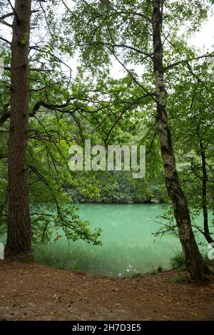 il lago blu di drenthe in olanda Foto Stock