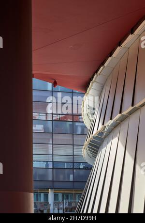 Architettura esterna del Musée du quai Branly - Jacques Chirac Foto Stock