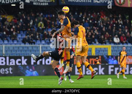 Genova, Italia. 21 Nov 2021. La Serie A - 13^ Giornata vs Genova a Roma. (Credit Image: © Andrea Amato/Pacific Press via ZUMA Press Wire) Foto Stock