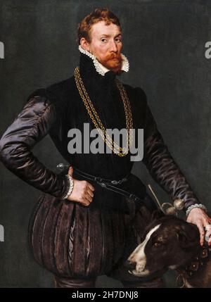 Antonis Mor, Ritratto di un Gentleman, pittura, 1569 Foto Stock
