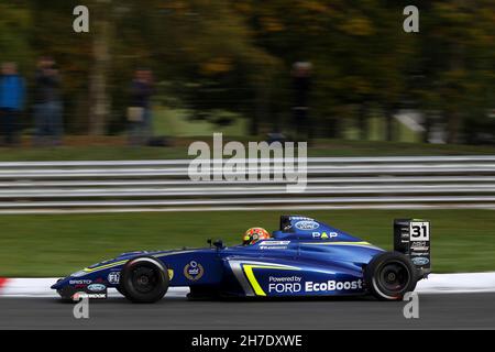 Lando Norris (GBR), attuale pilota di Formula 1 McLaren nel Campionato di Formula MSA nel 2015 Foto Stock