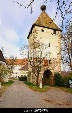 Castello di Beuggen (Schloss Beuggen) nel Baden-Württemberg; Germania. Foto Stock