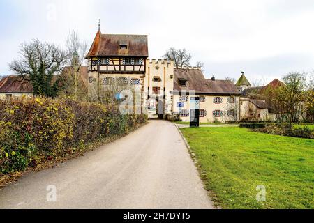 Castello di Beuggen (Schloss Beuggen) nel Baden-Württemberg; Germania. Foto Stock