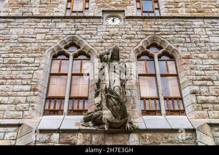 Casa Botines nella città di Leon in Spagna. Foto Stock