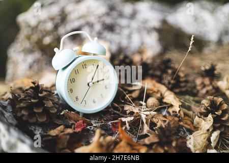 Il risparmio di tempo finisce Foto Stock