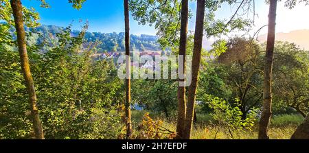 Natur und Landschaft mit Sonne und Schatten Foto Stock