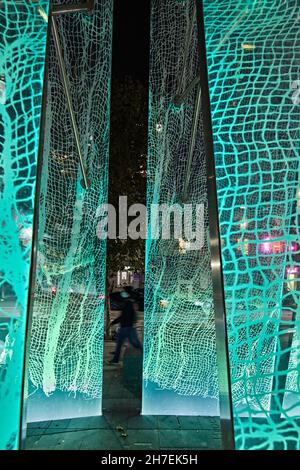 Grasett Park celebra la risposta della città di Toronto, in particolare i suoi medici, infermieri e altri operatori sanitari, al flusso di Foto Stock