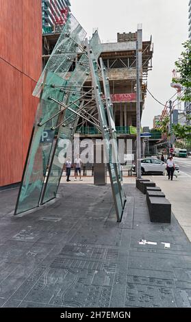 Grasett Park celebra la risposta della città di Toronto, in particolare i suoi medici, infermieri e altri operatori sanitari, al flusso di Foto Stock