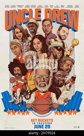 DATA DI USCITA: 29 giugno 2018 TITOLO: Uncle Drew CASA DI PRODUZIONE: Lionsgate REGISTA: Charles Stone III PLOT: Una commedia anti-ageist sul sogno di un uomo di vincere il torneo di Street ball Rucker Classic a Harlem. PROTAGONISTI: Kyrie Irving, Lil Rel Howery, Shaquille o'Neal. (Credit Image: © Lionsgate/Entertainment Pictures) Foto Stock