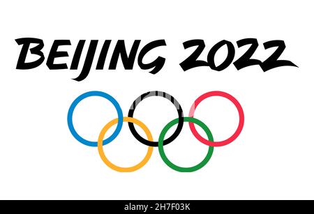 2022 Olimpiadi invernali a Pechino Cina Foto Stock