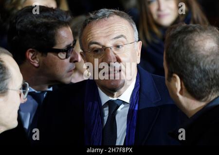 Parigi, Francia. 21 Nov 2021. Marc-Antoine Jamet partecipa al lancio delle luci di Natale con il tema: 'La Flamboyance', a Parigi, Francia. Foto Stock