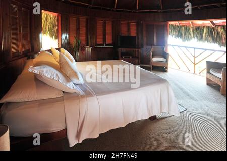COLOMBIA. PARCO NAZIONALE DI TAYRONA. TAYRONA LODGE Foto Stock
