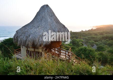 COLOMBIA. PARCO NAZIONALE DI TAYRONA. TAYRONA LODGE Foto Stock
