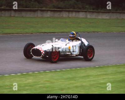 R Tolehurst Gemini Mk II Formula Junior in occasione di una gara classica al Donington Park, Leics, il 20 luglio 1980 Foto Stock