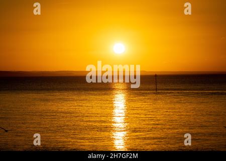 Sunset over Southend Foto Stock